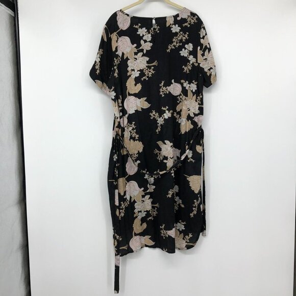 Kaffe  India Kajilli black floral mini dress lace illusion v neck EU 40 - Picture 15 of 16